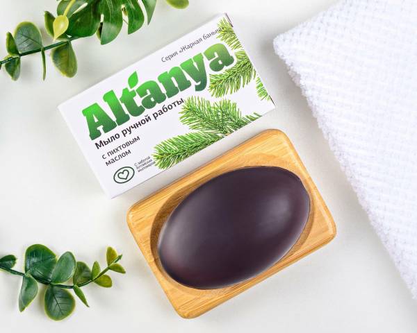 Мыло Алтания натуральное с пихтовым маслом, 100 г фотография