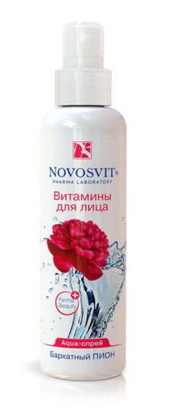 Аква-спрей Новосвит витамины для лица бархатный пион 190мл фотография