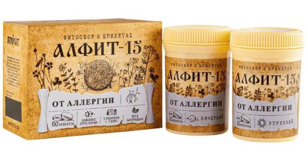 Фитосбор Алфит-15 против аллергии фотография